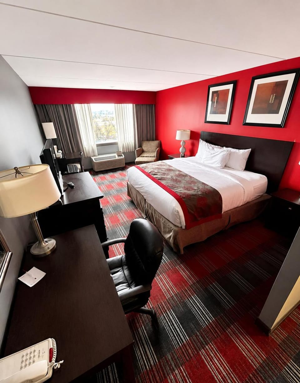 Bed, TV and multimedia, Photo of the whole room, Business facilities, Seating area, Bedroom, air conditioner