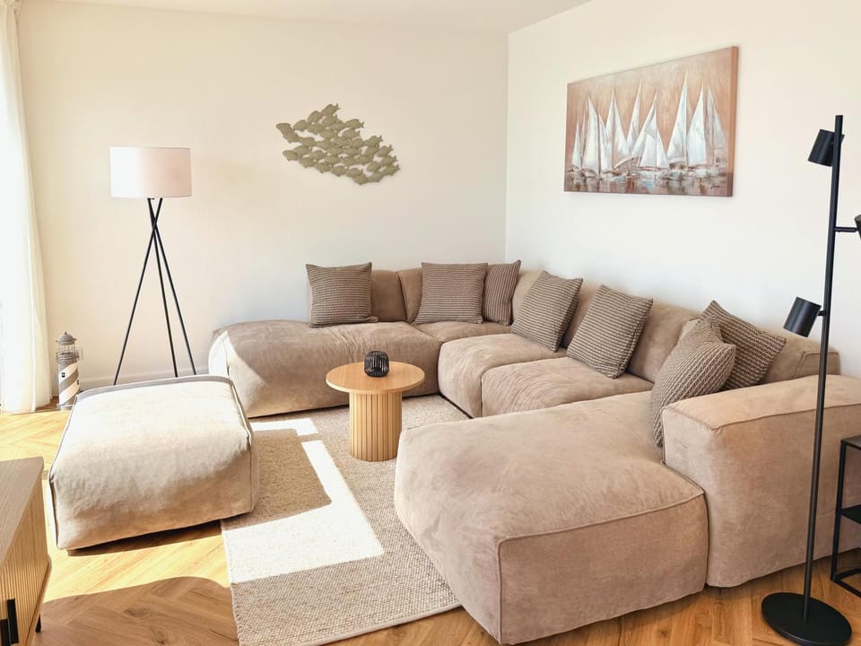 Ferienwohnung Strand living mit Meerblick, Haus Mole Grossenbrode Apartment in Großenbrode