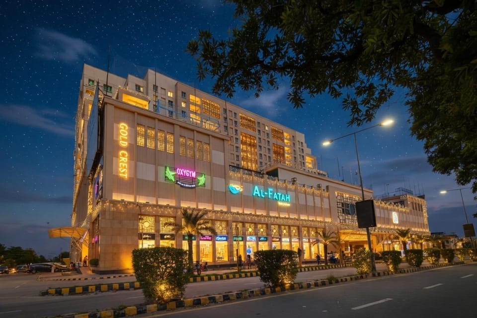 Property building, Night, City view, Location