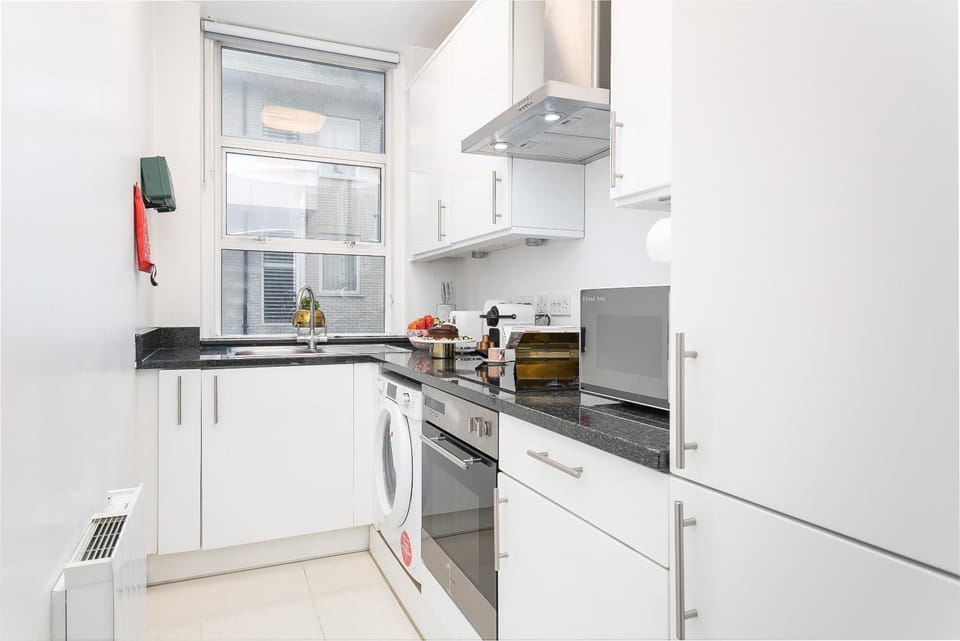 Kitchen or kitchenette, dishwasher, oven