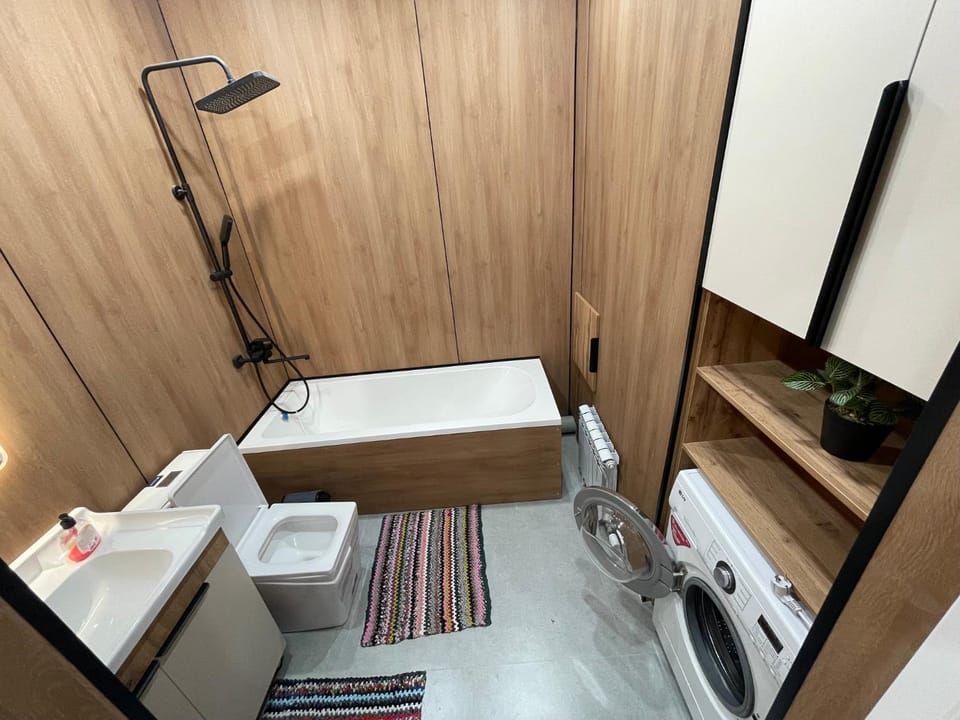 Toilet, Bathroom, washing machine