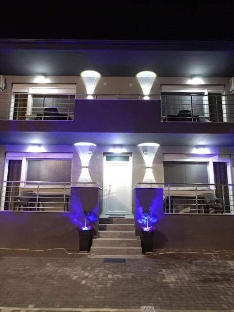 Property building, Night, Balcony/Terrace