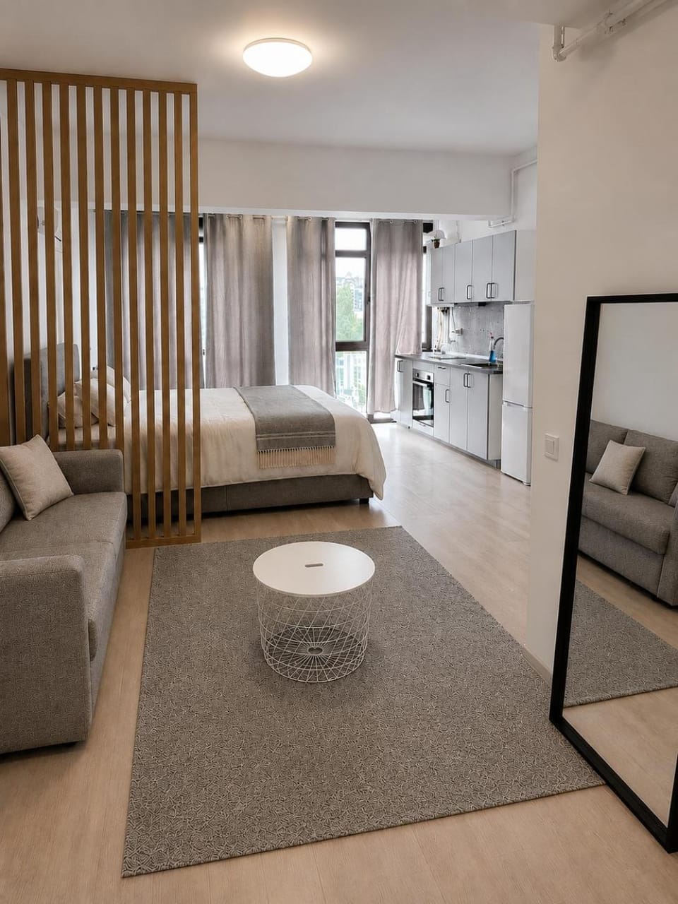 Bed, Kitchen or kitchenette, Bedroom