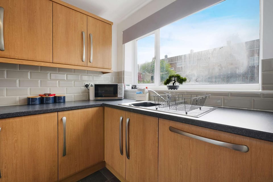 Kitchen or kitchenette, dishwasher