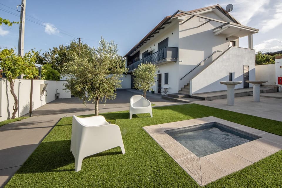 Property building, Living room, Swimming pool