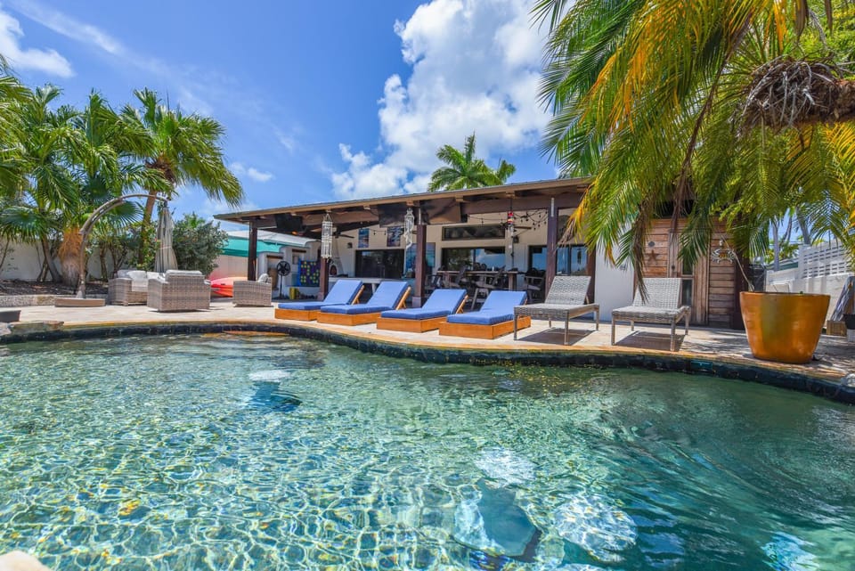 Property building, Pool view