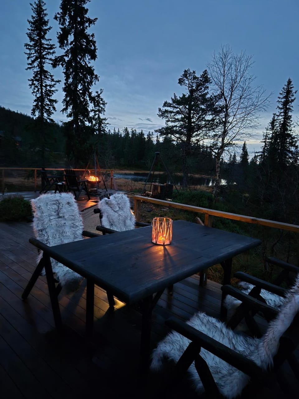 Hytte med stor terasse i flotte naturomgivelser Nature lodge in Viken, Norway