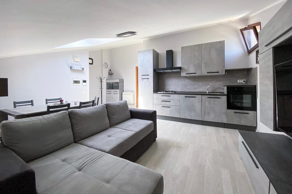 Living room, kitchen