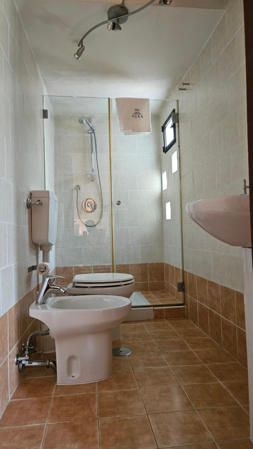 Shower, Toilet, Bathroom, towels