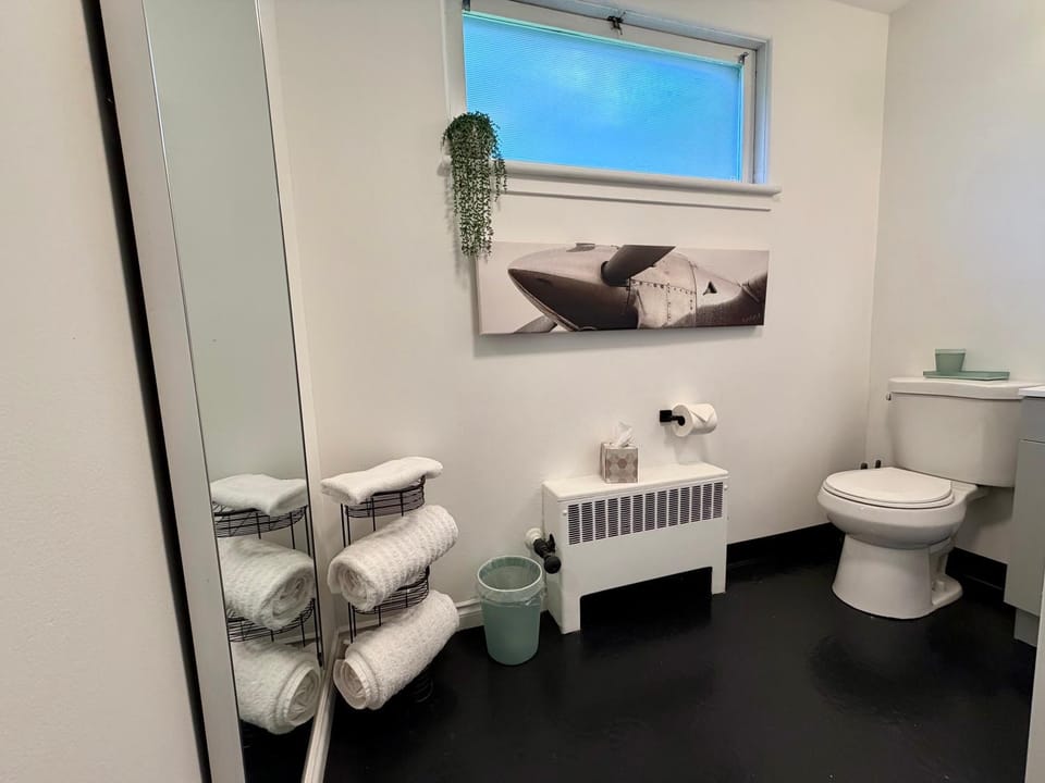 Toilet, Bathroom, towels