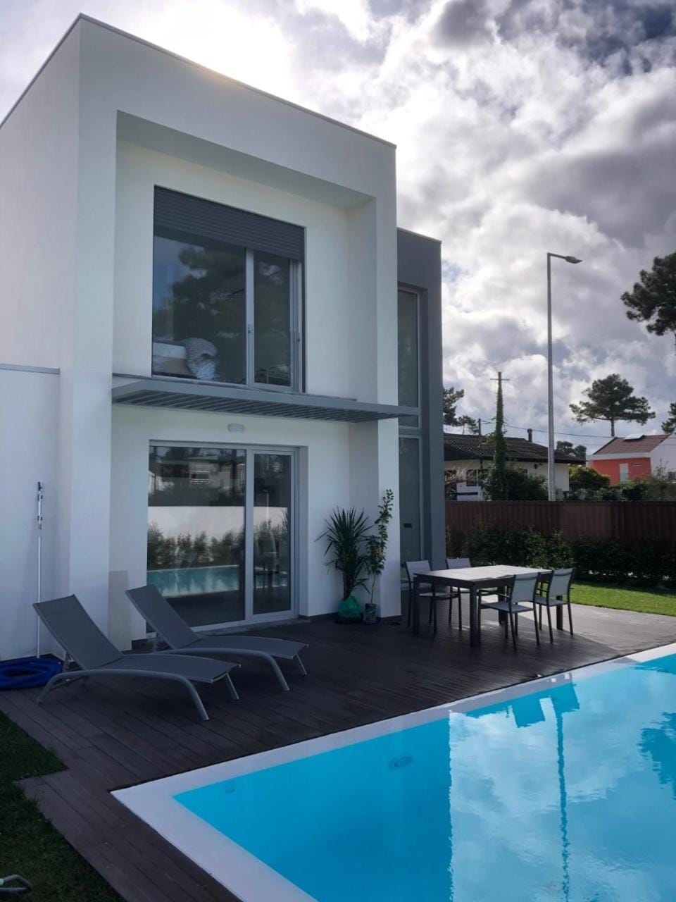 Property building, Patio, Swimming pool