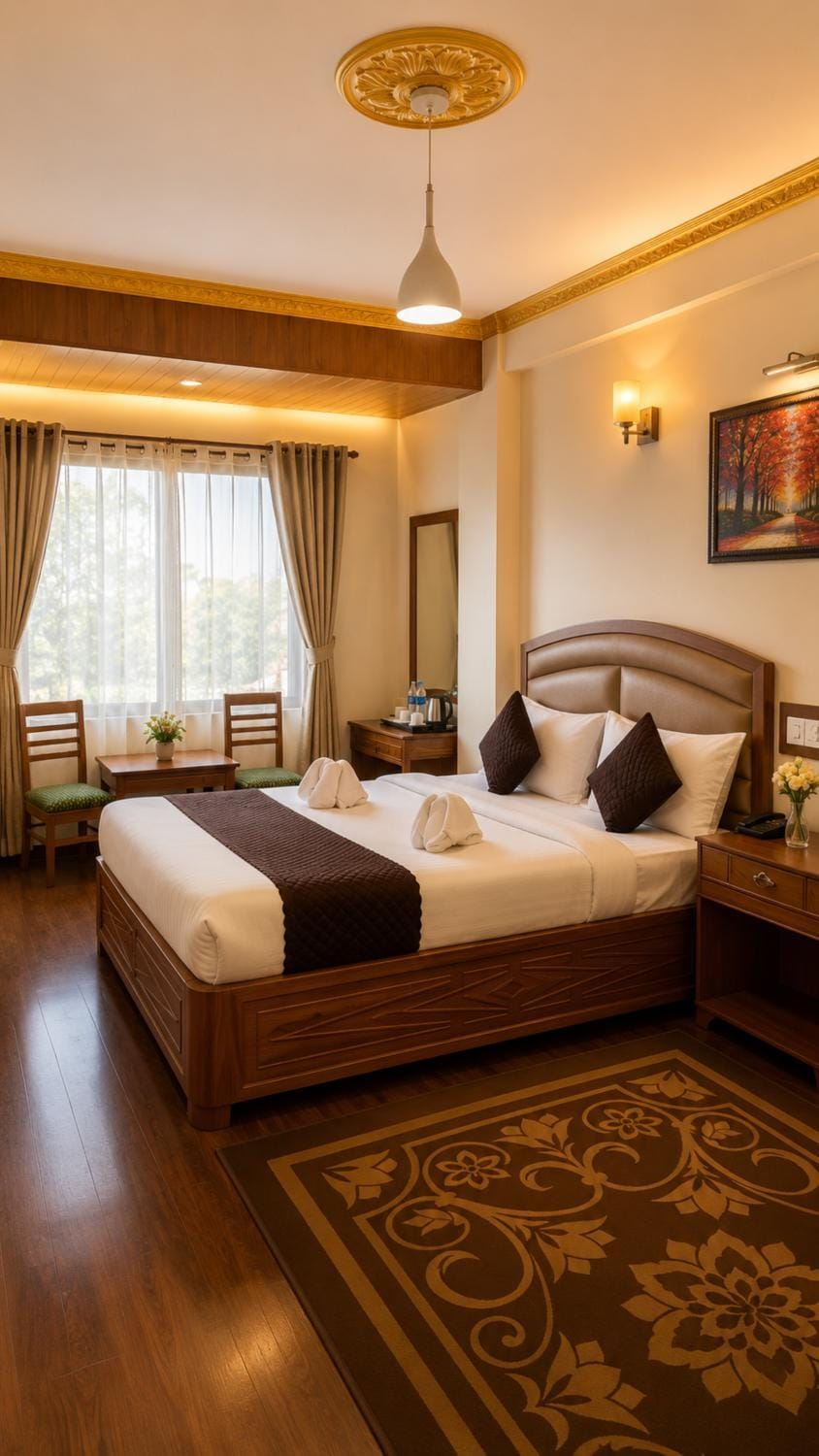 Bed, Living room, Photo of the whole room, Seating area, Bedroom