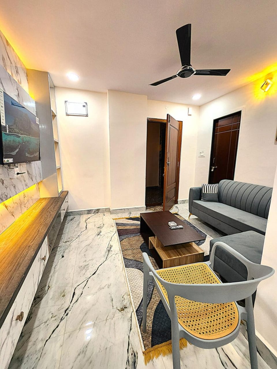Brand-New Aesthetic 2BHK with Attached Bathrooms in MIyapur Apartment in Hyderabad