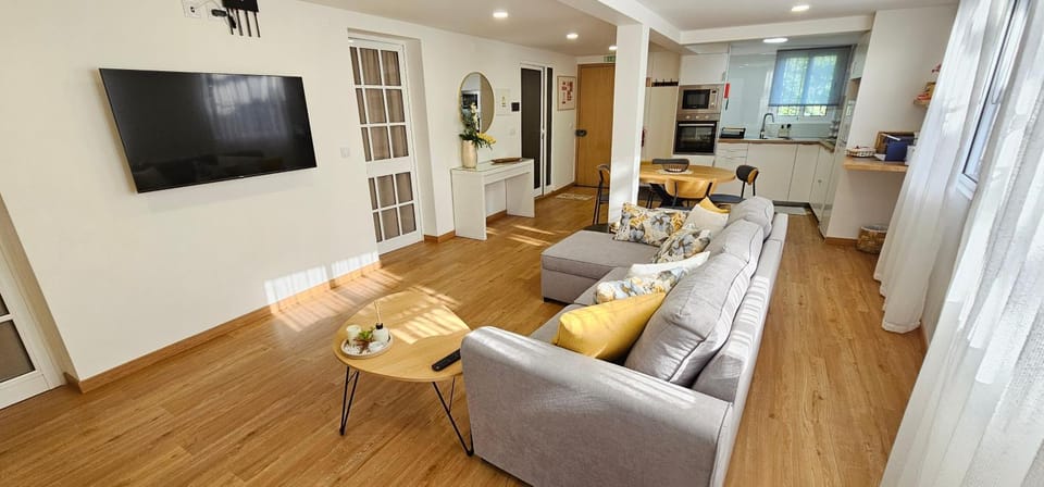 Living room, kitchen