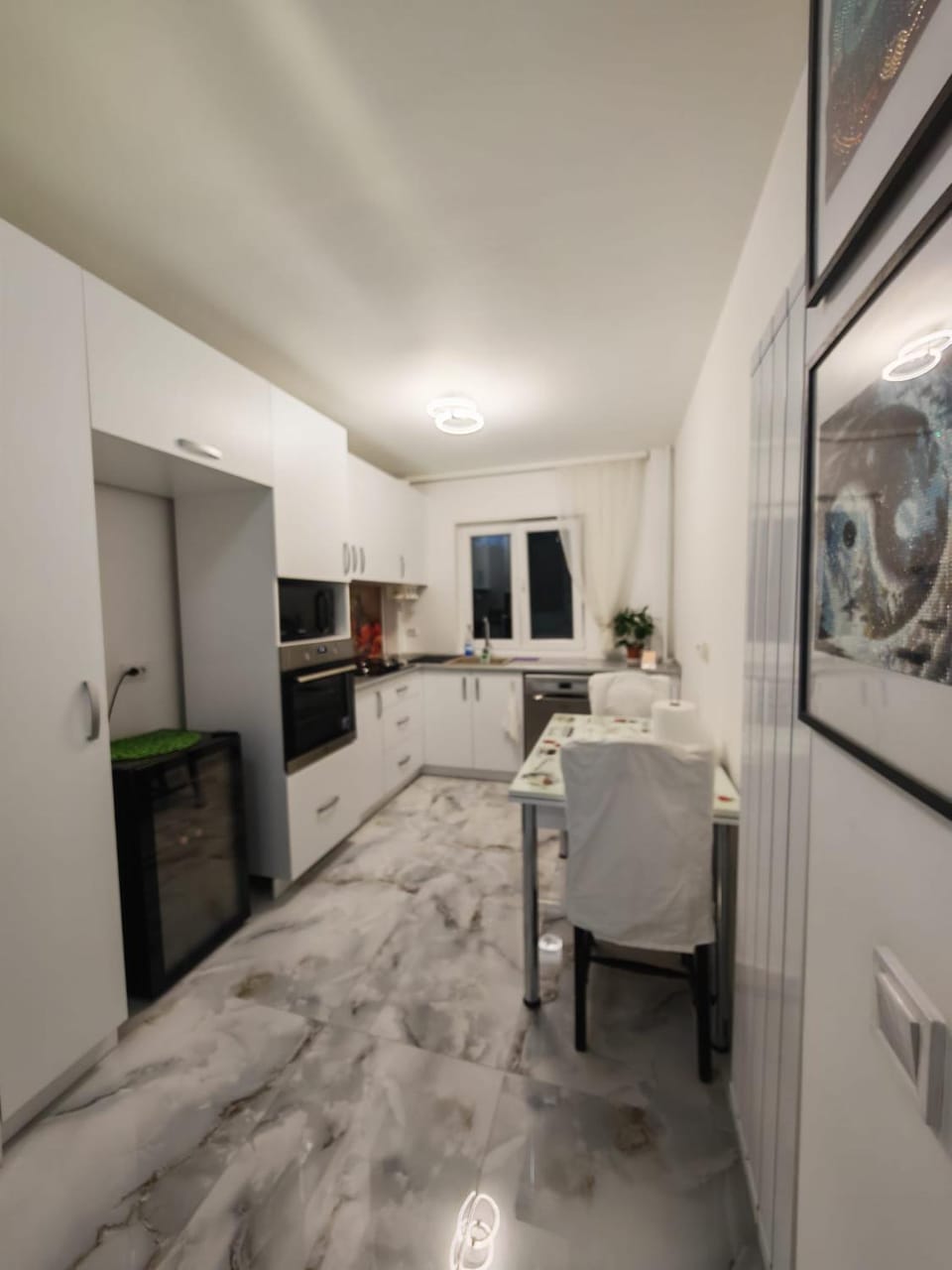 Kitchen or kitchenette, Dining area, oven