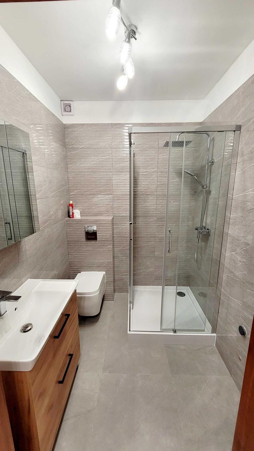 Shower, Toilet, Bathroom, towels