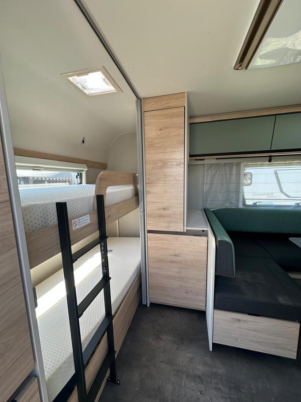 Bed, Photo of the whole room, Bedroom, bunk bed, wardrobe
