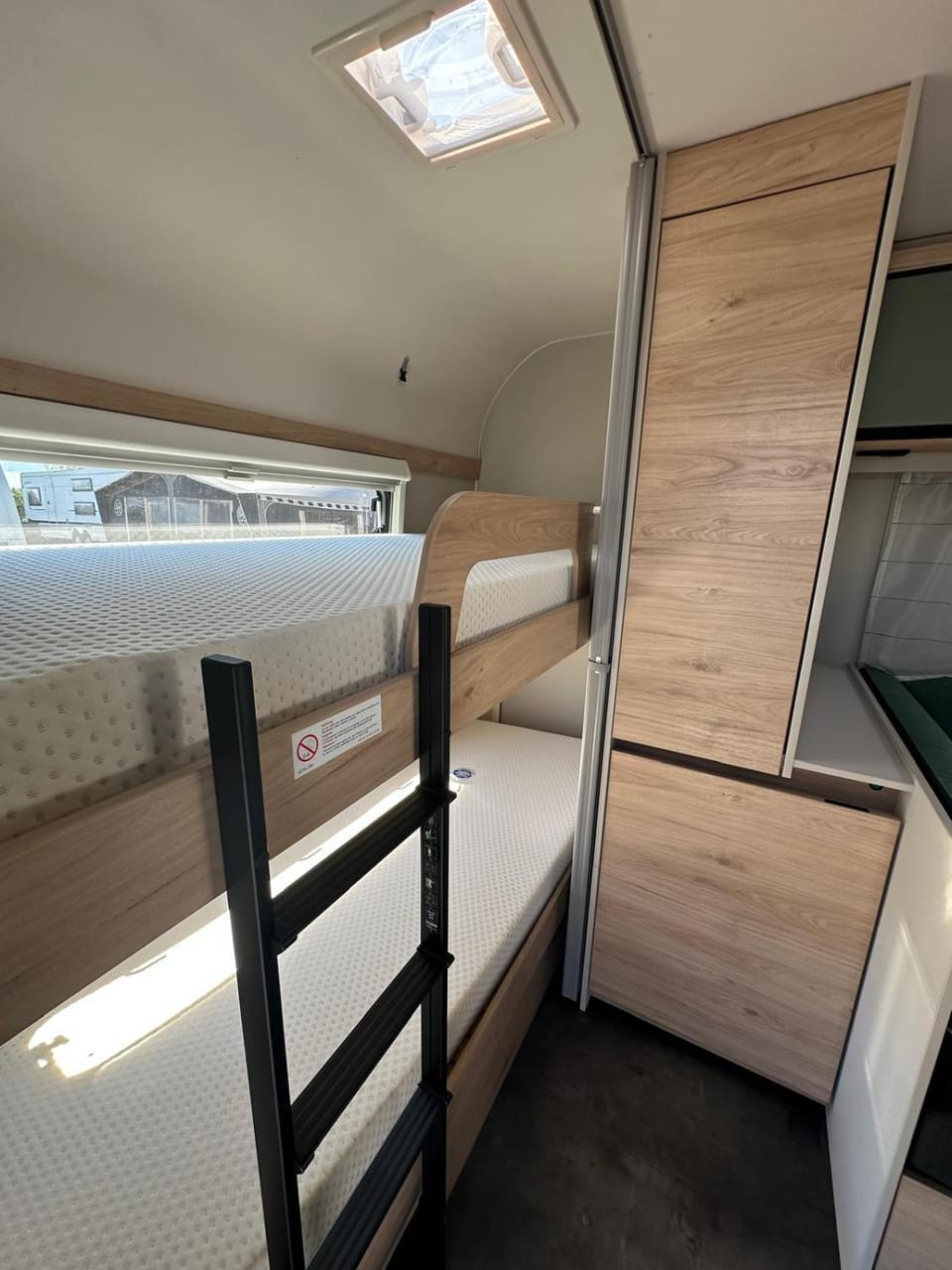 Bed, Photo of the whole room, Bedroom, bunk bed, wardrobe