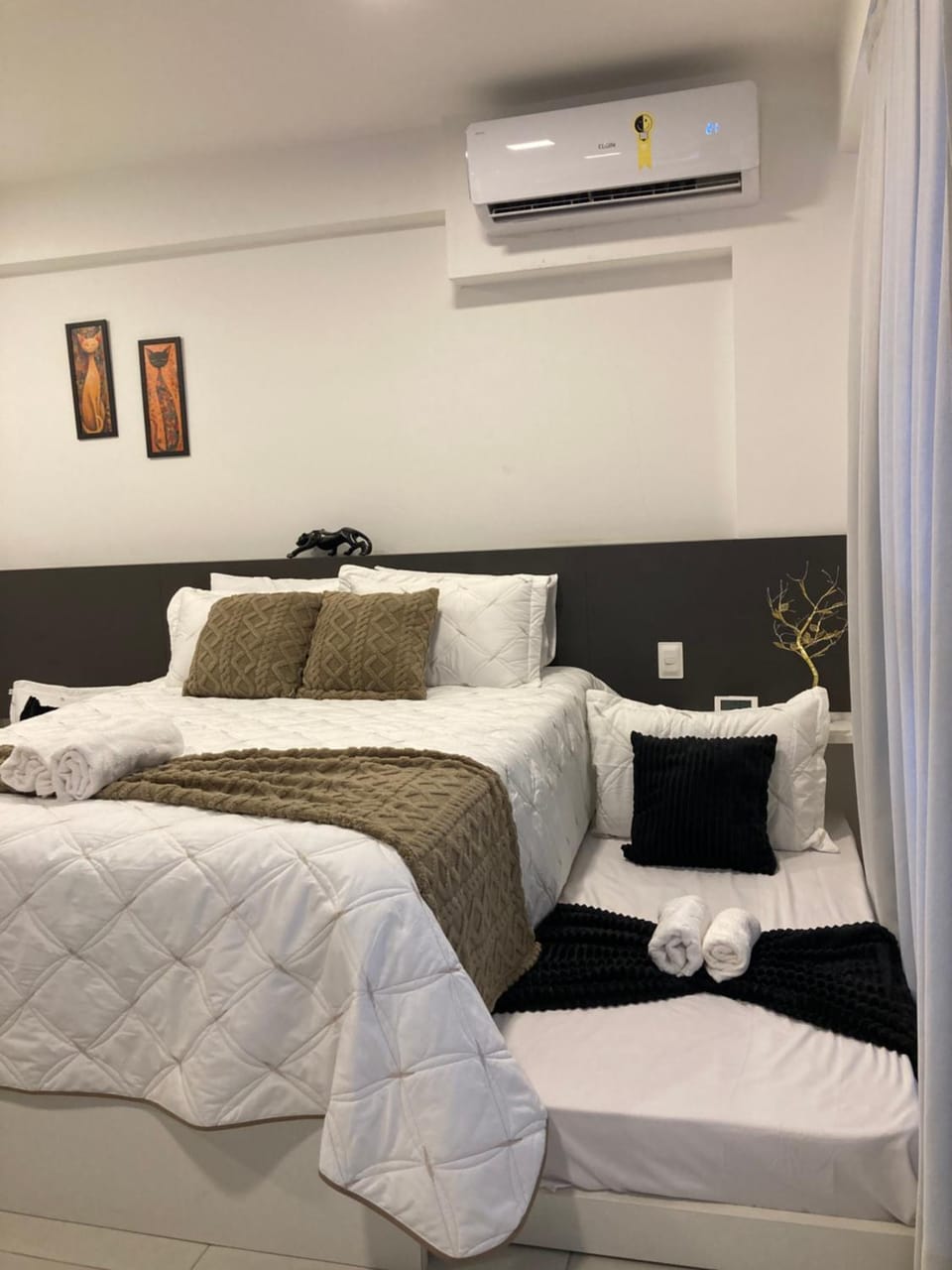 TIME1123 TODO CLIMATIZADO VARANDA Queen Size Apartment in Maceió