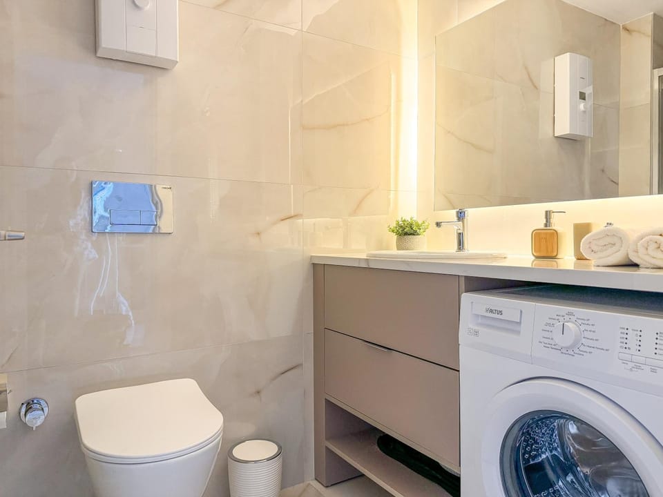 Toilet, Bathroom, washing machine