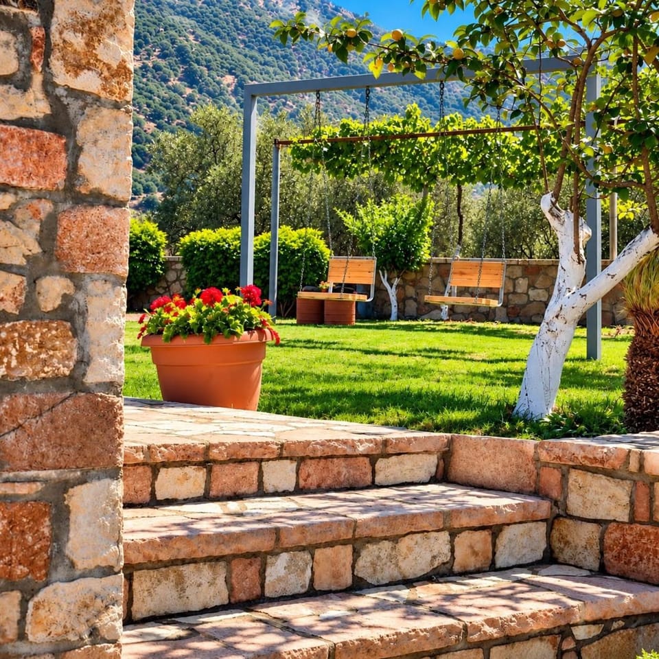 Day, Natural landscape, Garden, Garden view, Mountain view