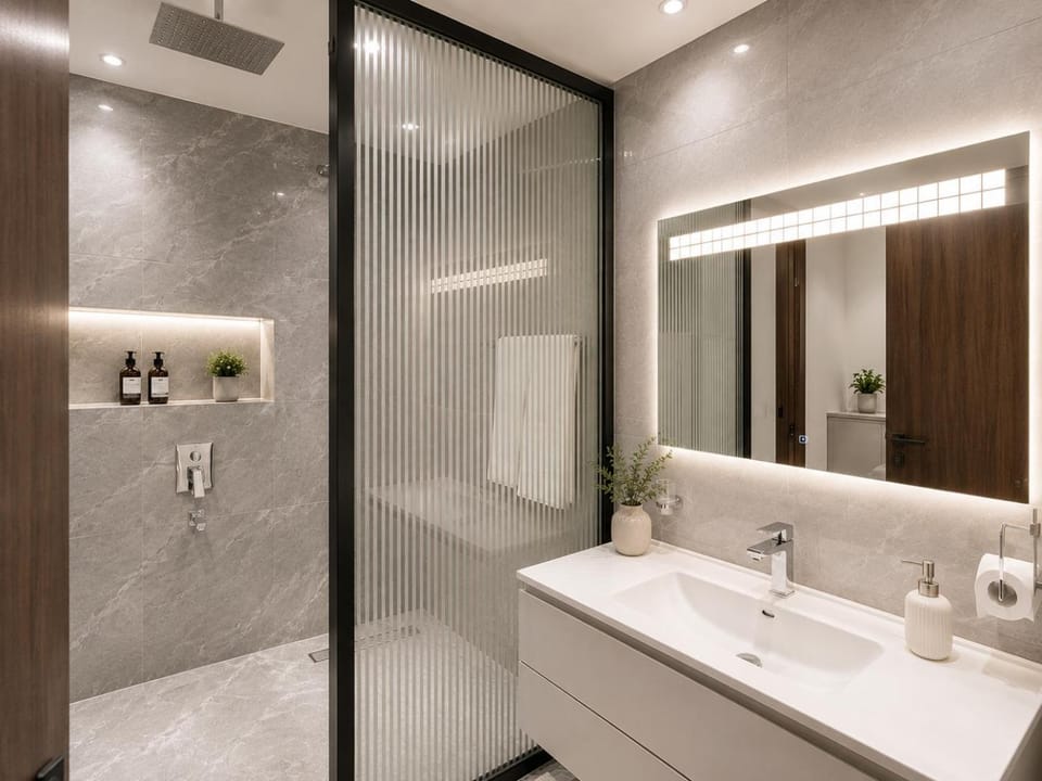 Shower, Bathroom, towels