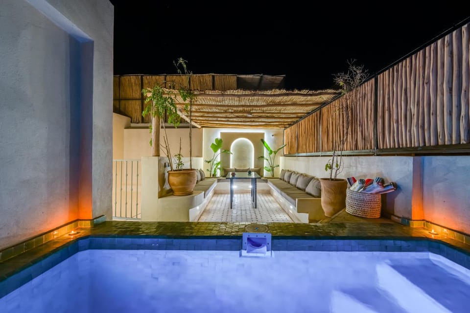 Night, Hot Tub, Pool view, Swimming pool