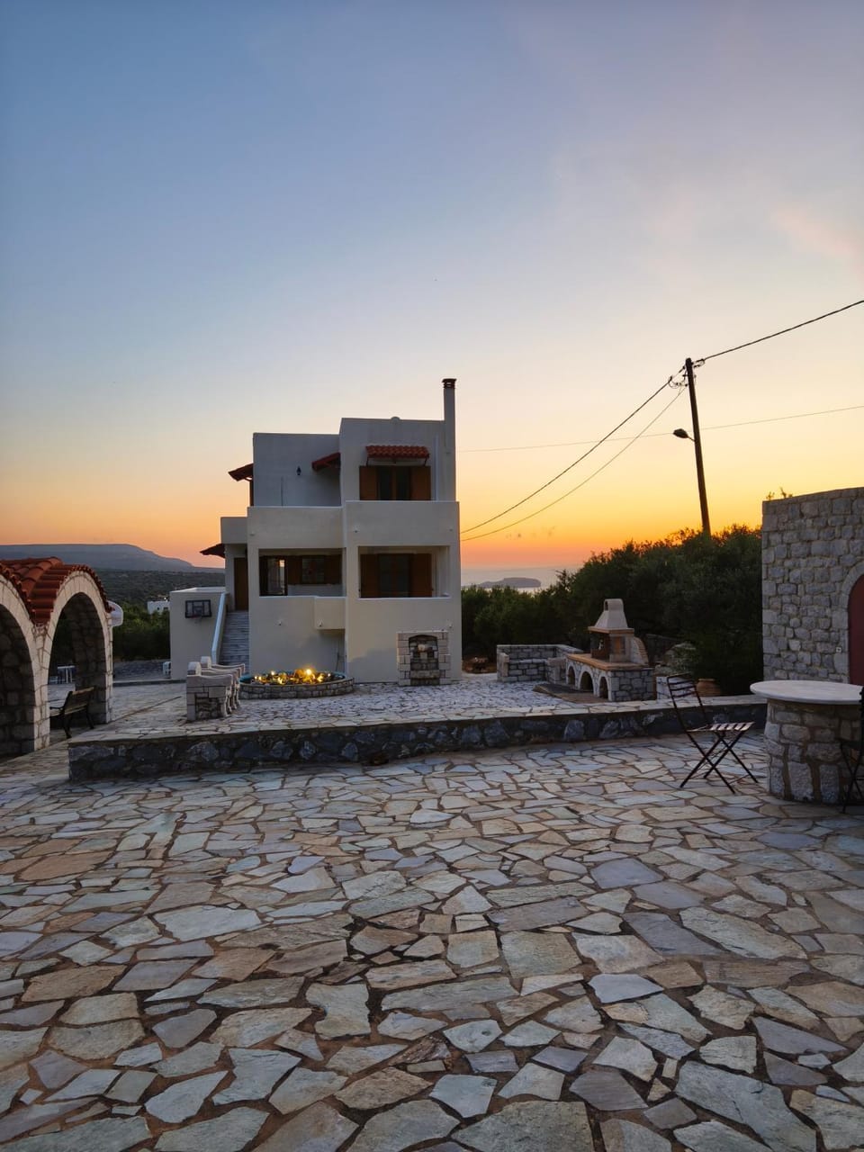 Property building, Sunset