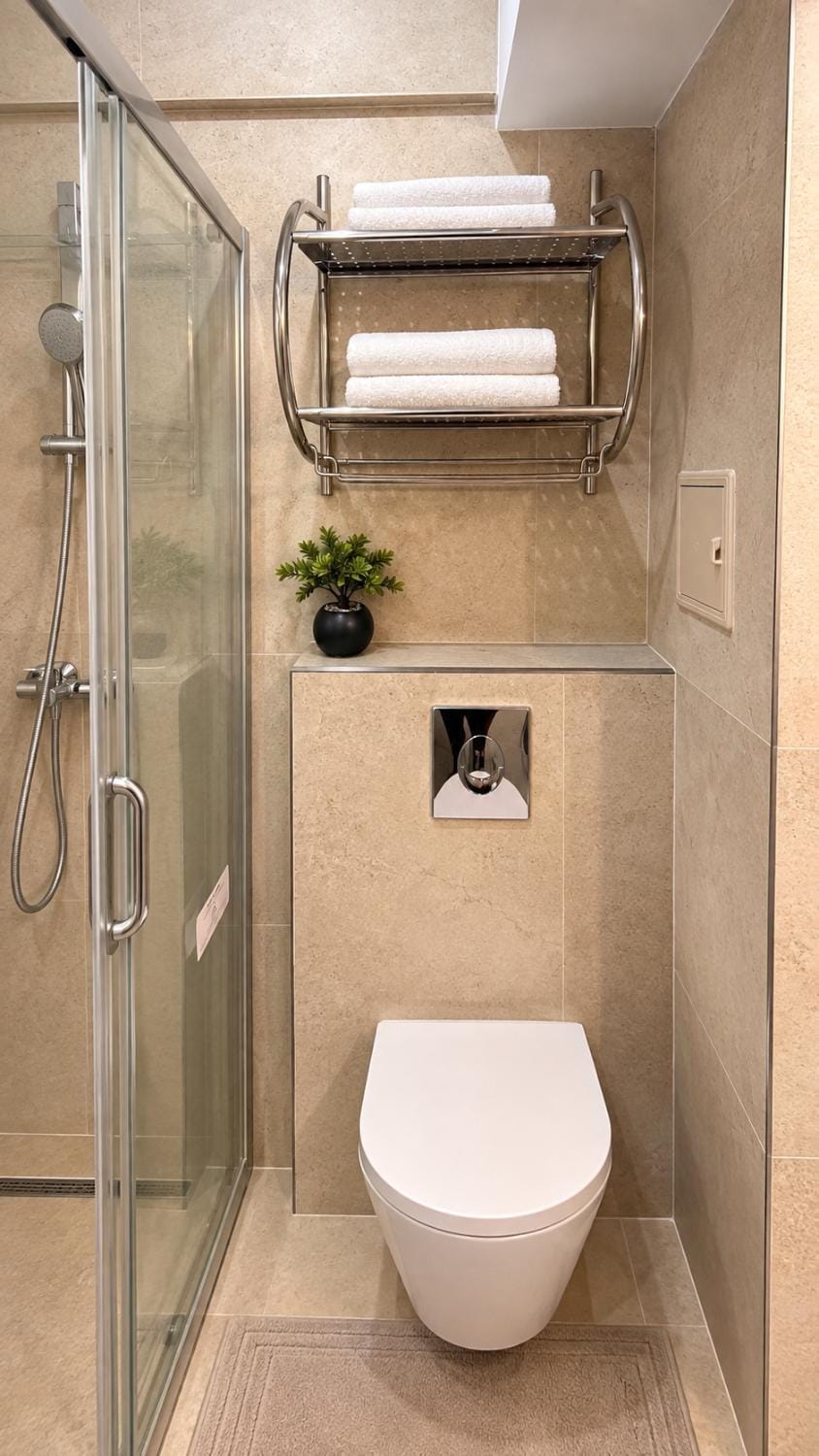 Shower, Toilet, Bathroom, towels