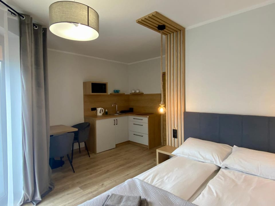 Bed, TV and multimedia, Kitchen or kitchenette, Photo of the whole room, Bedroom, minibar