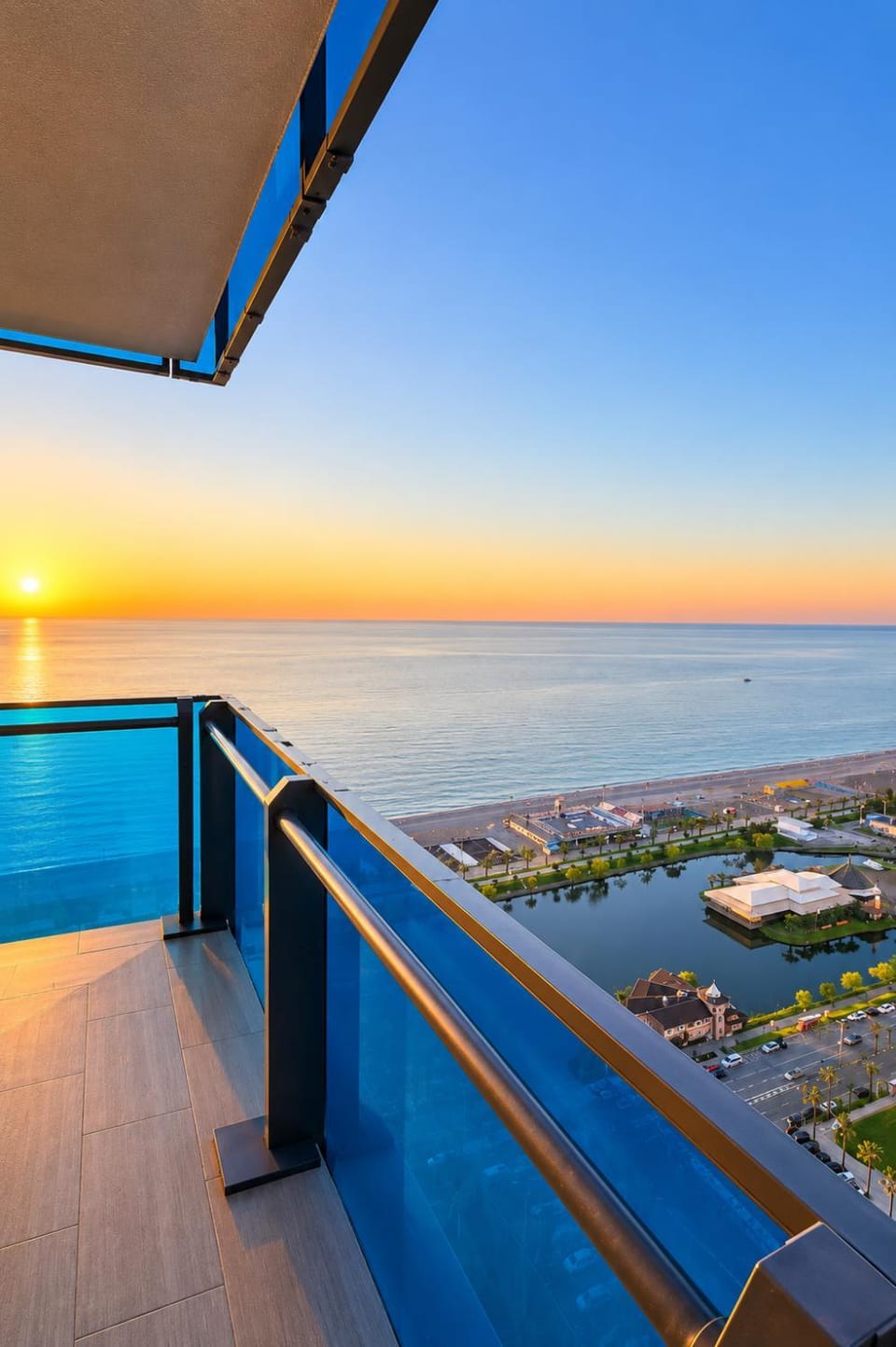 Balcony/Terrace, Sea view, Sunset