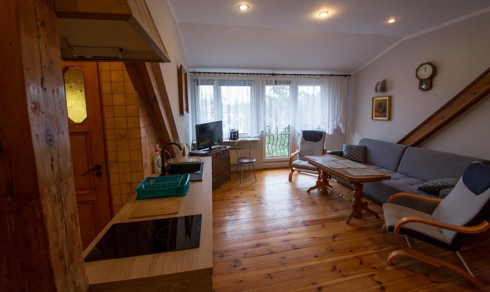 TV and multimedia, Kitchen or kitchenette, Living room, Seating area, Dining area