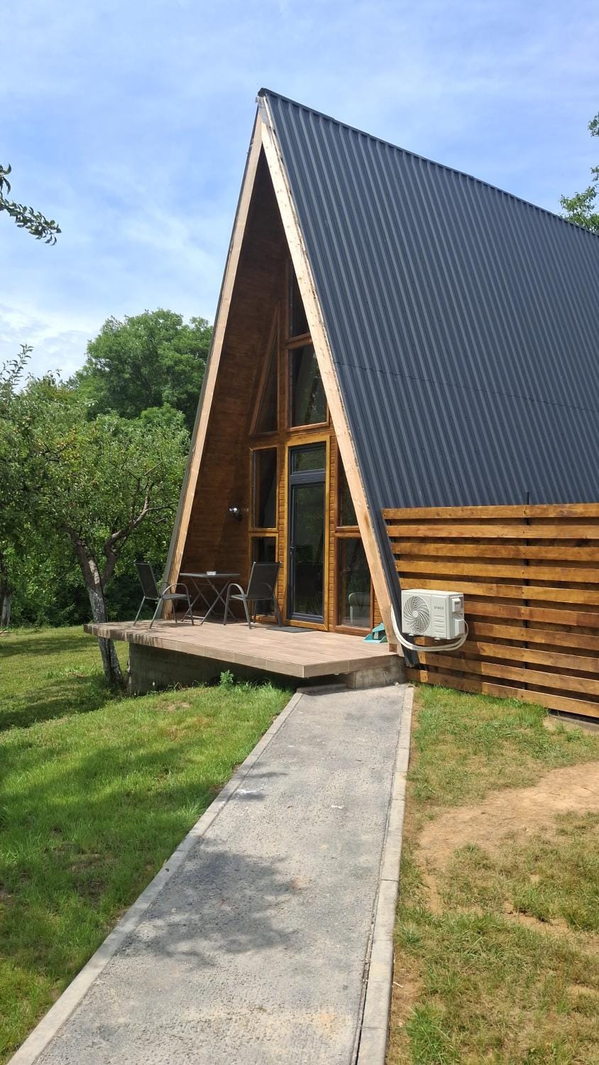 Silent A-FRAME House in Romania