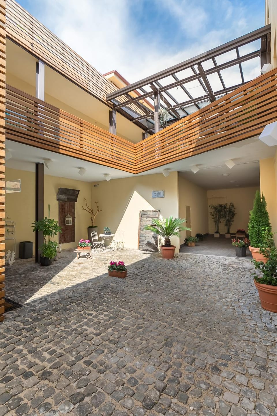 Property building, Patio