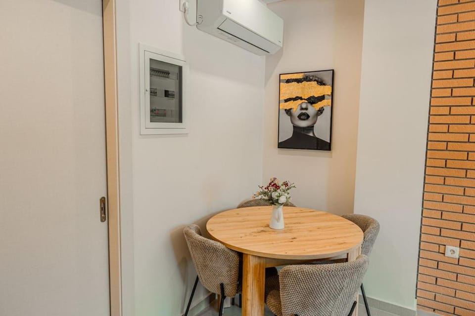 Dining area, air conditioner