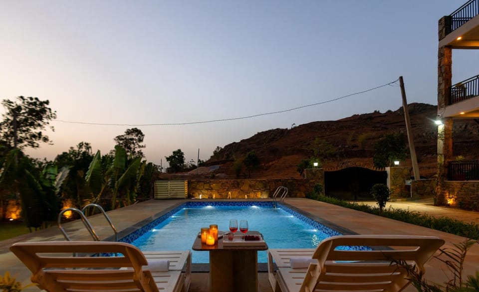 Alaya Stays The monolith 4 BHK Villa with Private Pool & Garden Lounge in Udaipur Villa in Gujarat