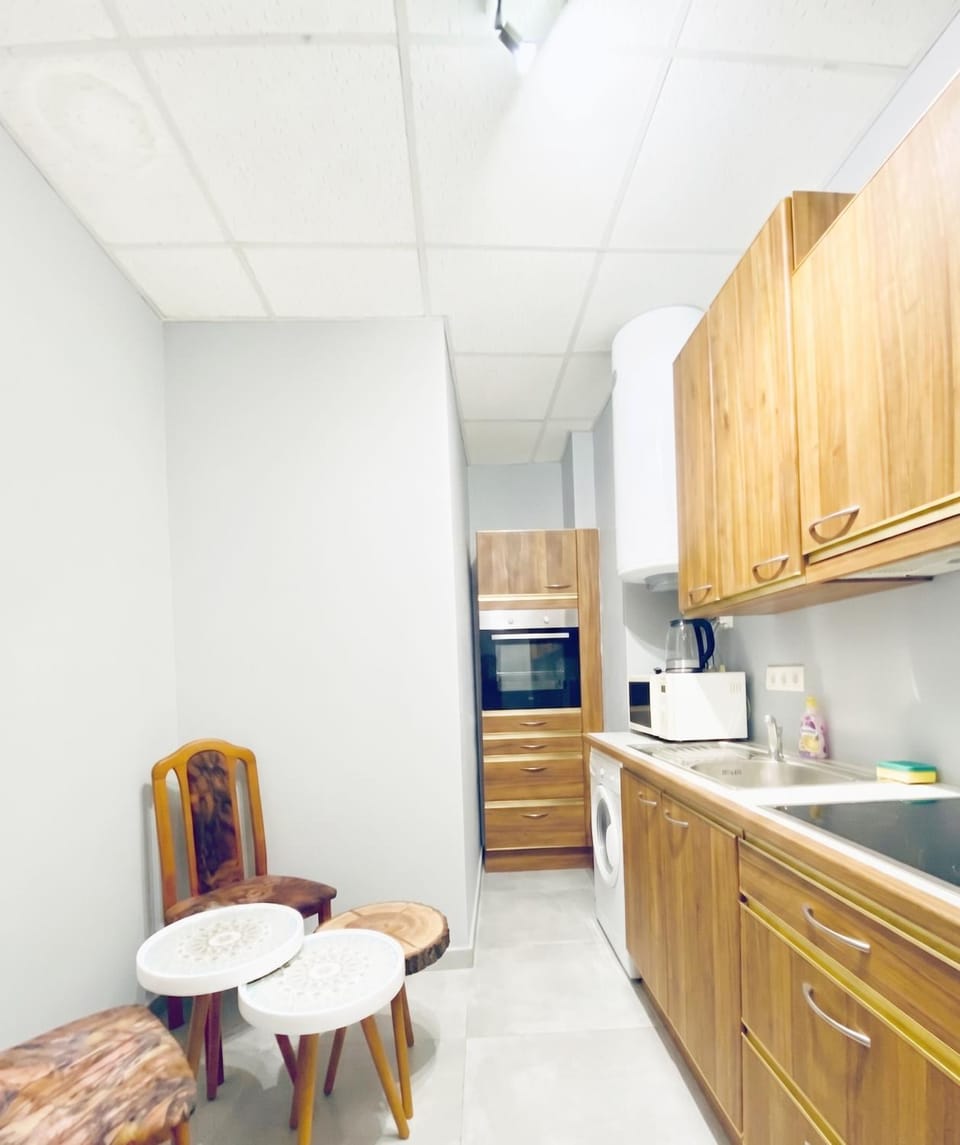 Kitchen or kitchenette, Dining area, oven, stove