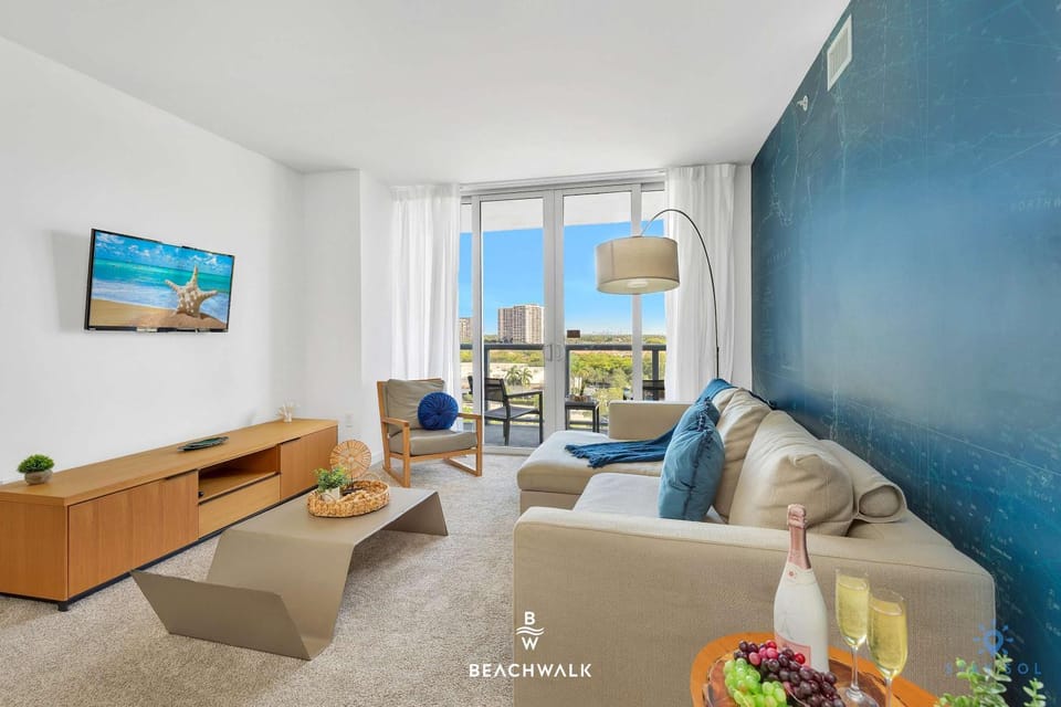 Sweeping Bay View 2BR - Beachwalk Resort Apartment in Hallandale Beach