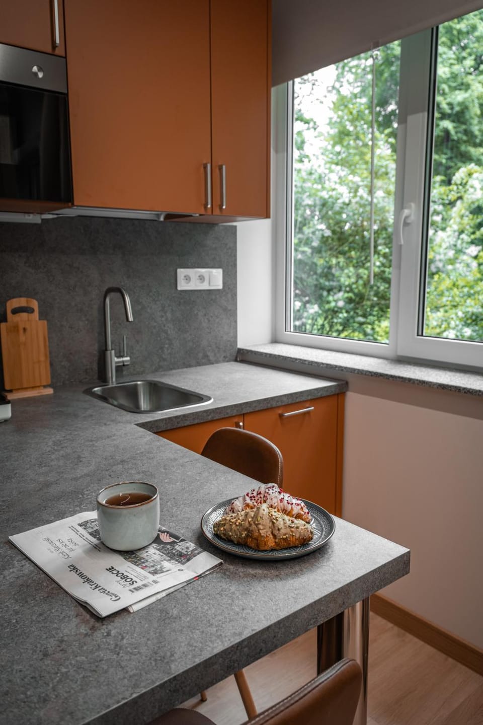 Kitchen or kitchenette, microwave, oven, stove, stove, kitchen, kitchen