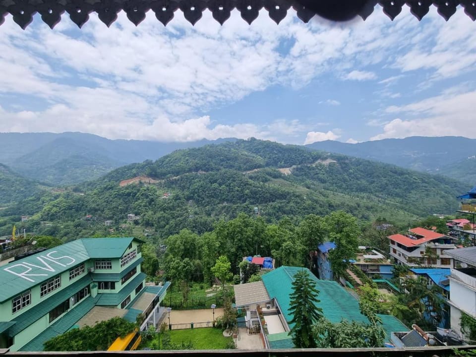 Nearby landmark, Spring, Day, Natural landscape, Bird's eye view, View (from property/room), Mountain view