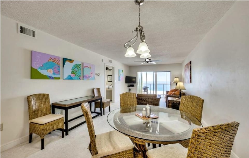 Two Bedroom Gulf Front Residence with Water Views Apartment in Estero Island