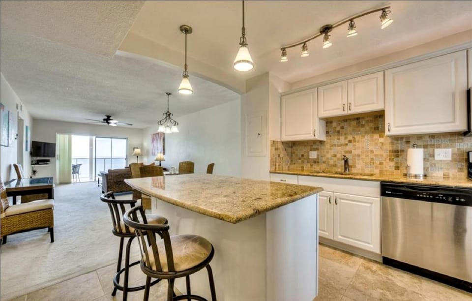 Two Bedroom Gulf Front Residence with Water Views Apartment in Estero Island