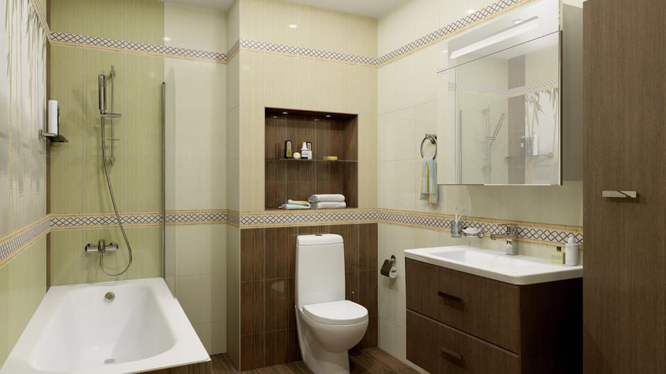 Bathroom, Living room