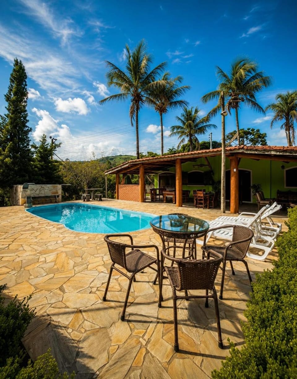 Spring, Day, Garden, Mountain view, Swimming pool