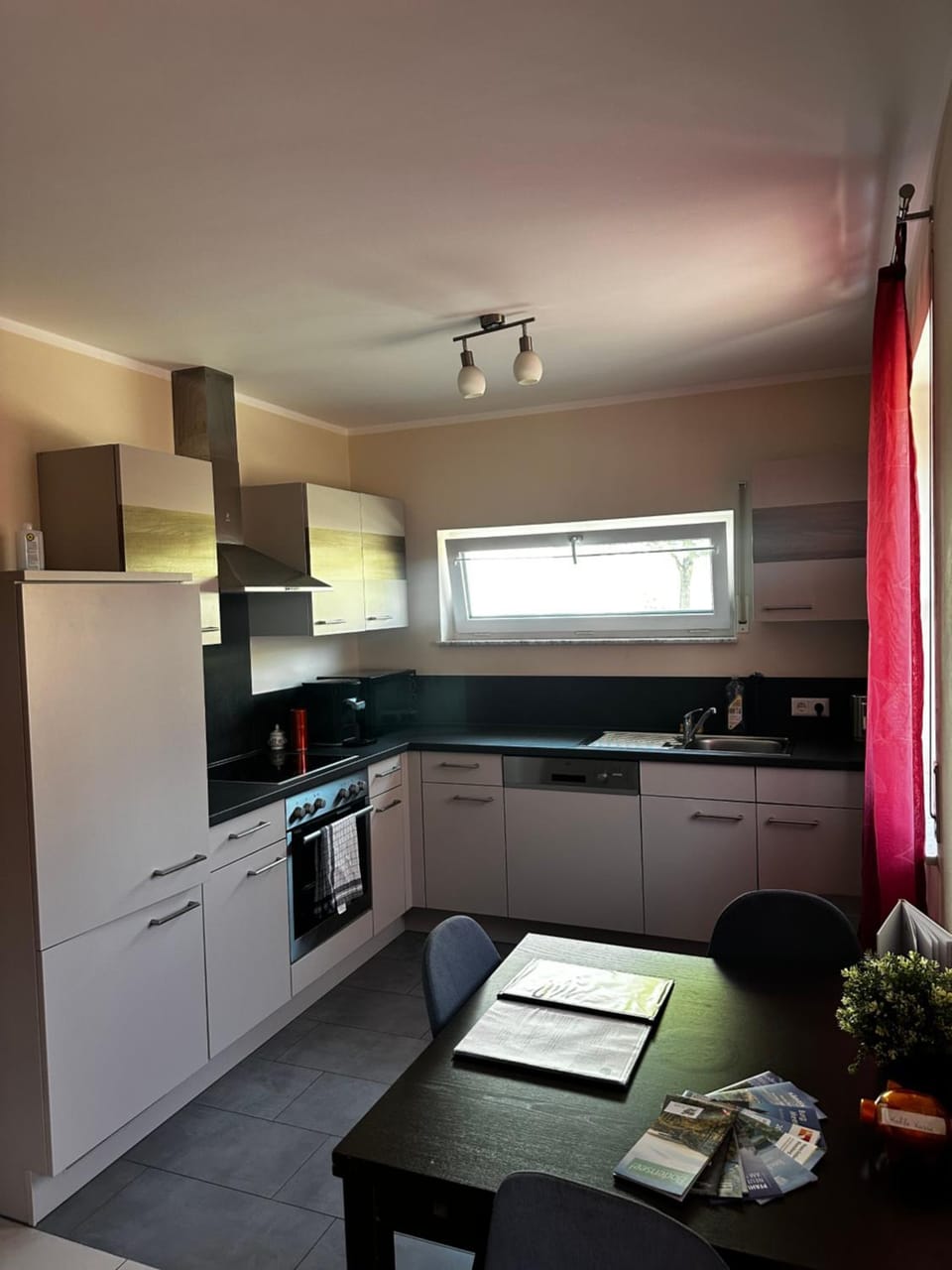 Kitchen or kitchenette, Dining area, dishwasher, oven, stove