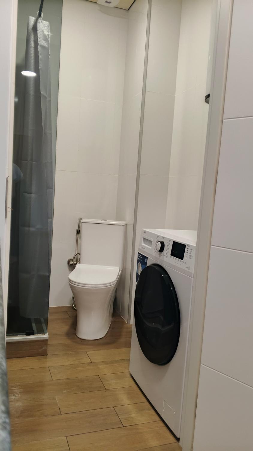 Toilet, Bathroom, washing machine