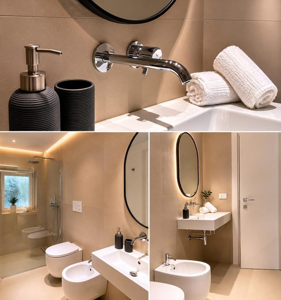 Shower, Toilet, Bathroom, bidet, towels