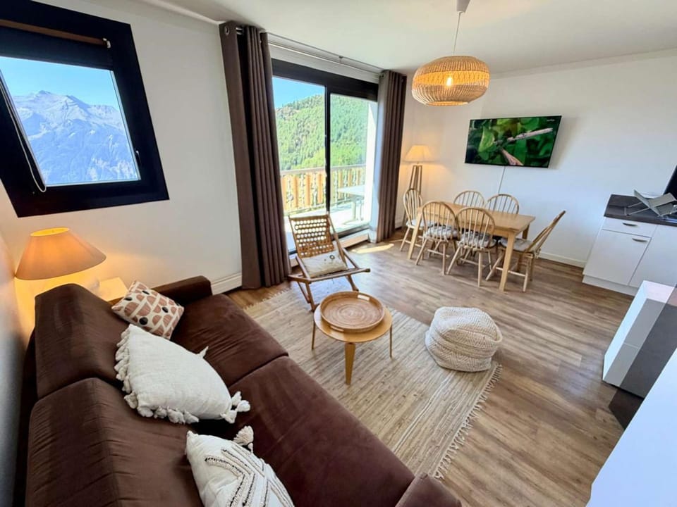 Appartement avec animaux admis - 6 pers, vue montagne Apartment in Huez