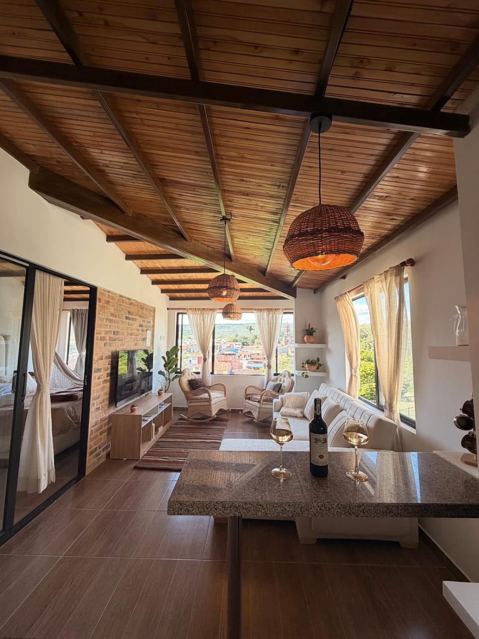 View (from property/room), Balcony/Terrace, Living room, Dining area