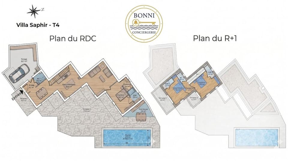 Villa Saphir - Sea view, private pool, 3 suites - 5 stars Villa in Le Lavandou